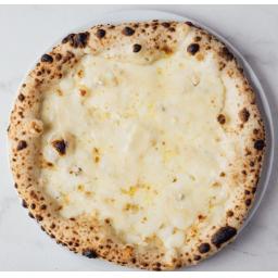 Quattro Formaggi - parmesan, gorgonzola, provolone, fior di latte (Pizza Bianca - no San Marzano tomato sauce)