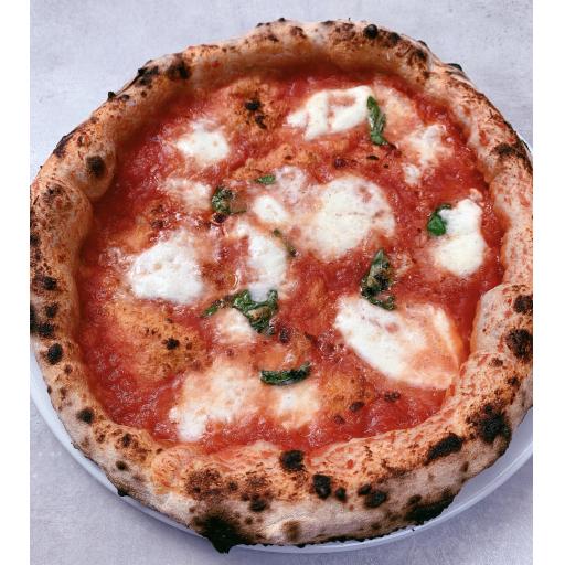 Bufala Margherita - buffalo mozzarella, parmesan, fresh basil