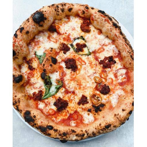 Fuego - San Marzano tomato sauce, fior di latte, spicy nduja, chilli, fresh basil